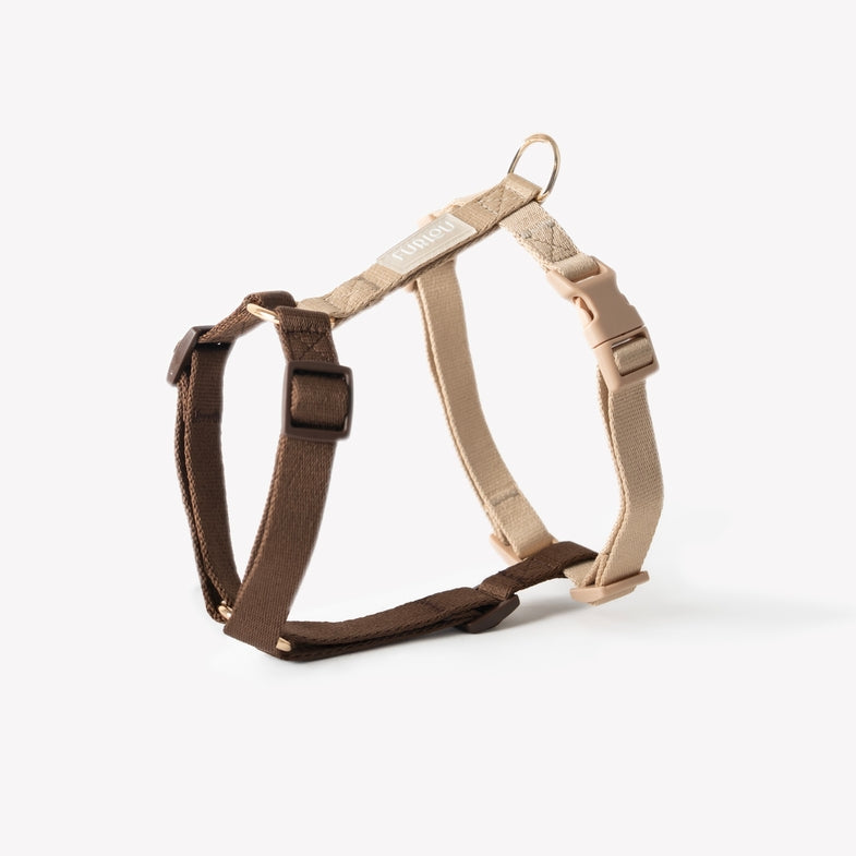 Harnais strap en H Beige/Marron Furlou