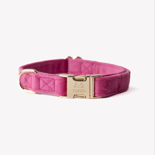 Collier Velours Furlou Magenta