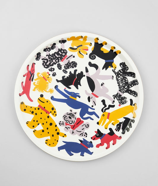 Plateau rond "Dogs"