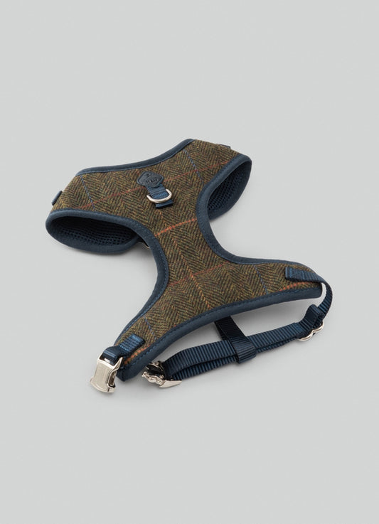 Harnais en tweed à carreaux H&H x Hackett