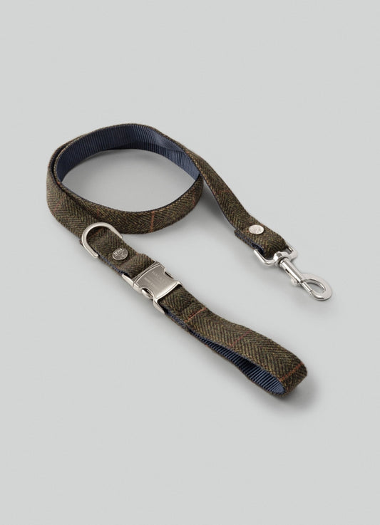 Laisse en tweed à carreaux H&H x Hackett
