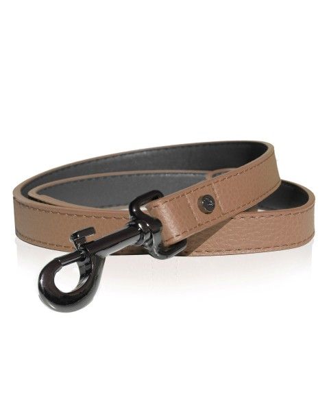 Laisse cuir Dandy Milk&Pepper