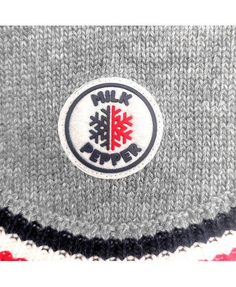 Pull gris chiné "M" Milk&Pepper